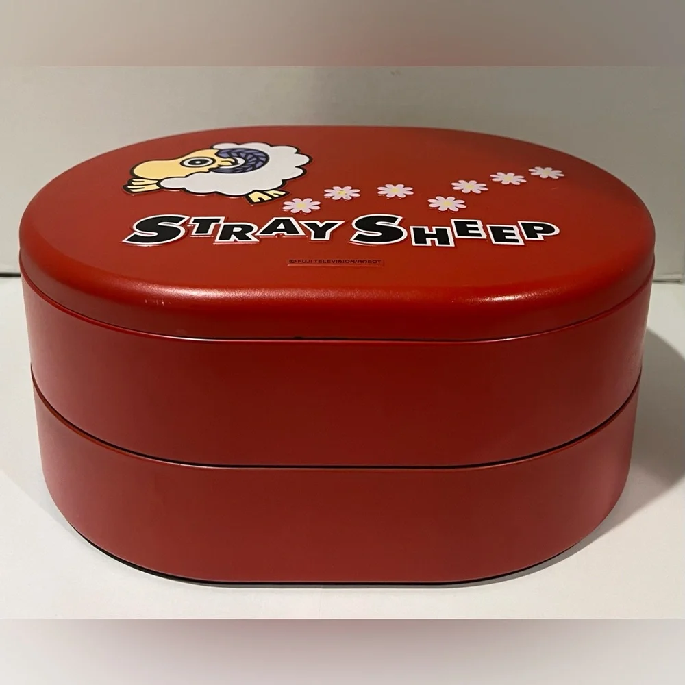Stray Sheep Poe Fuji Television Robot Bento Jewelry Storage Container & 4 Plates